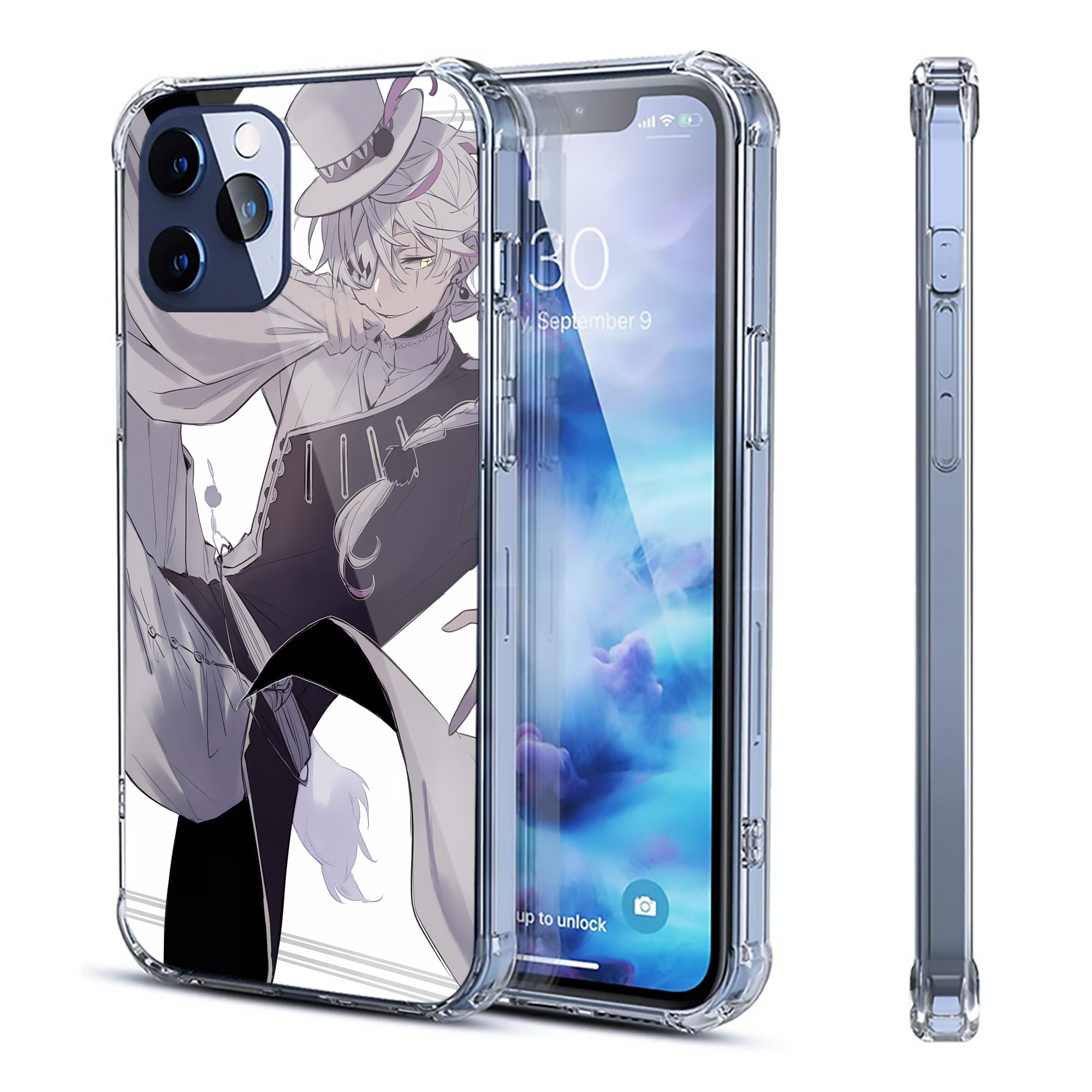 （画像用） 文豪ストレイドッグス Bungo Stray Dogs 【iPhone 12シリーズ対応】透明スマホケース（クリアソフトケース）